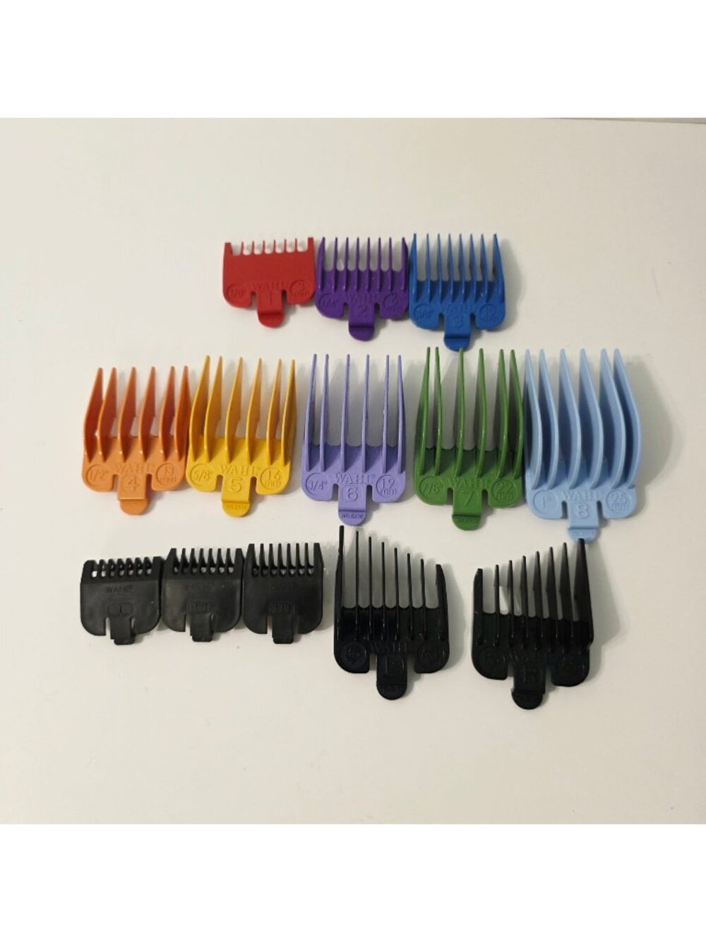 Wahl Clipper Guards Professional Hair Combs Guides 1 3 4 5 6 7 8 Color and More